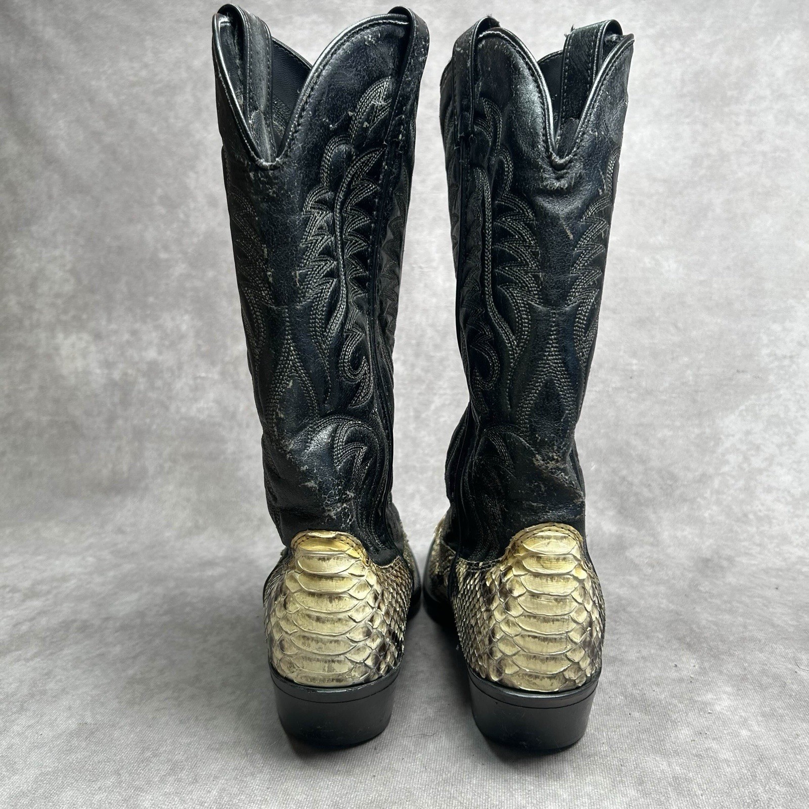 Vintage Laredo Python Snakeskin Western Cowboy Bo… - image 4