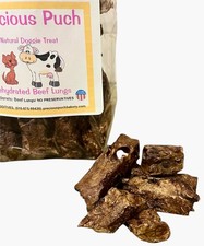 Handmade Dehydrated Beef lungs dog treats made in the USA/Grain FREE 2.5oz