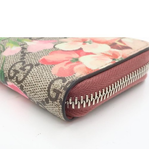 Gucci GG Blooms Coin Case Flower Card Case Color Floral Pink W/Storage Bag Used - Picture 4 of 8