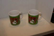 Snowman Christmas Holiday Coffee Mug/Tea Cup/Hot Cocoa Set Of 2