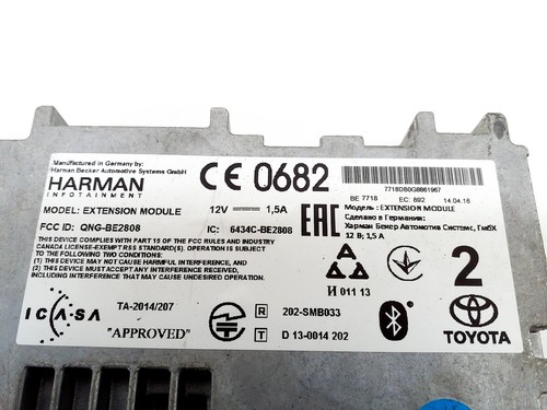 TOYOTA YARIS P13 MODULO CONTROLLO NAVIGAZIONE 86840-0F020/22800307 - Foto 2 di 6