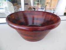 14'' DIAMETER 6'' TALL WOOD BOWL