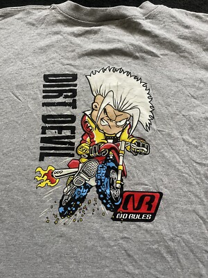 Vintage No Rules Kids T-Shirt Size youth Large Motocross 90's Dirt Vintage No Rules Kids T-Shirt Size youth Large Motocross 90's Dirt