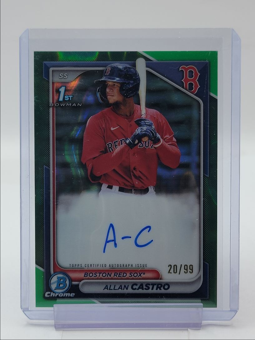ALLAN CASTRO 2024 BOWMAN CHROME 1ST GREEN LAVA #CPA-ACA AUTO /99 Q1413