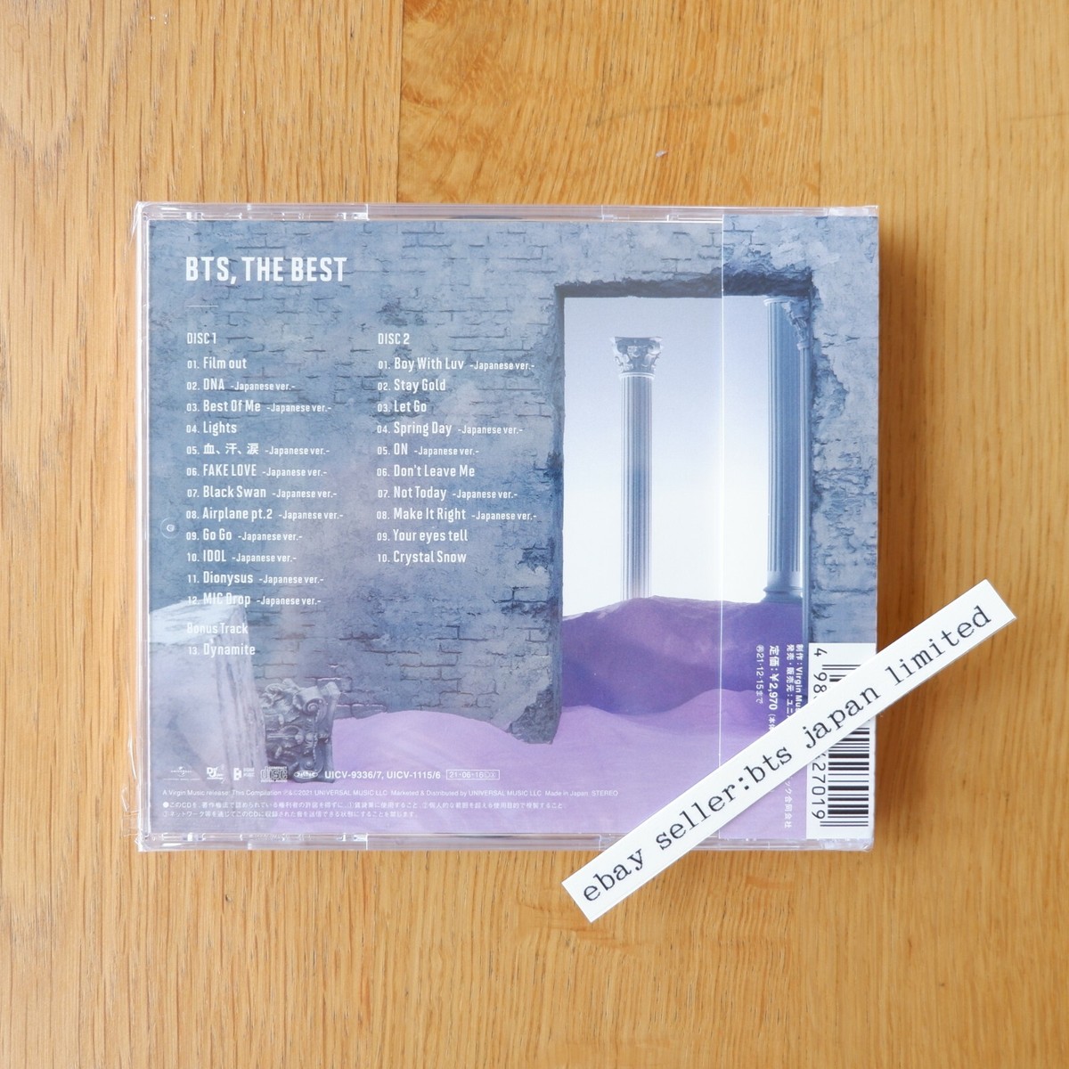 BTS, THE BEST サイン入りCD BTS BTS, THE BEST Normal limited Edition Official 2CD + 2cards