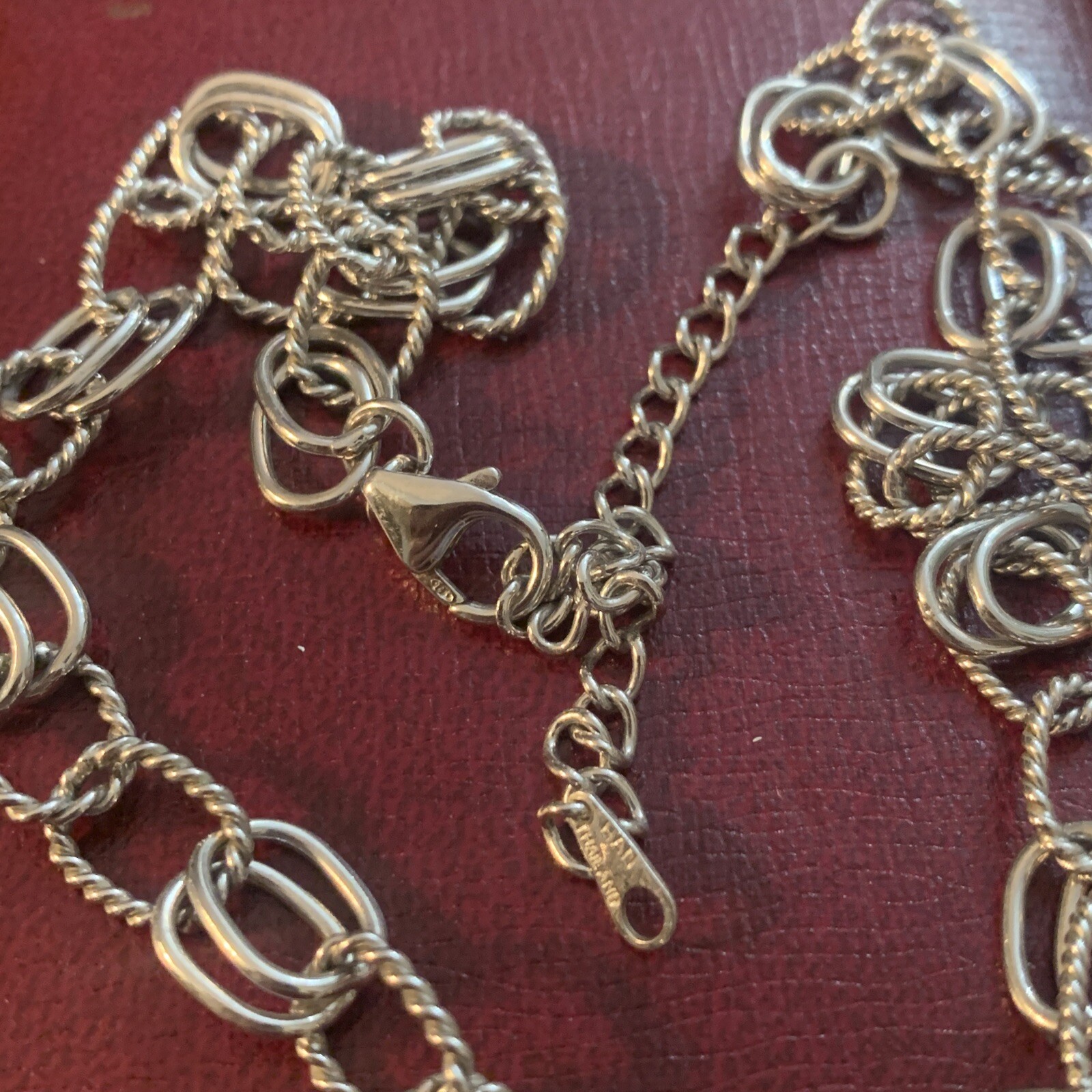 VTG DESIGNER DOUBLE INTERLOCKING CIRCLE STERLING … - image 4