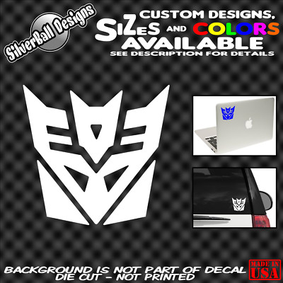 Transformers Decepticon Custom Vinyl Decal car truck window laptop sticker JDM