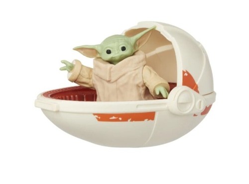 Figura de acción Star Wars Grogu Baby Yoda en Hover Pram y felpa Yoda Disney, nueva en caja - Imagen 4 de 23