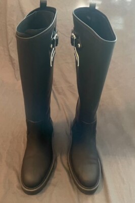LOUIS VUITTON TERRITORY FLAT HIGH BOOTS WOMEN 40