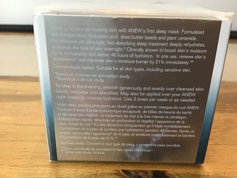 Avon Anew Clinical Overnight Hydration Mask 1.7 fl. oz. / 50g New In Box Sealed - Image 3 of 4