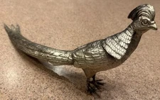 Silver Plated Pheasant 2276 Weidlich Bros 15” Long 7” Tall Early 1900’s CT USA