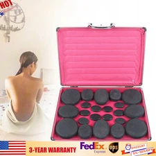 Professional Portable Massage Stone Heater Kit with 20 Therapy Hot Rocks Set