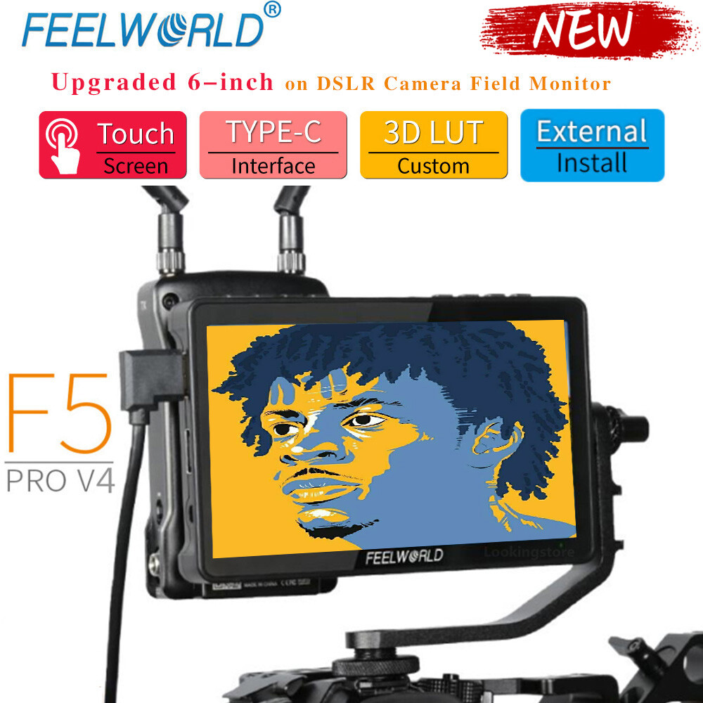 FEELWORLD F5 Pro V4 6 Inch Touch Screen DSLR Camera Field Monitor