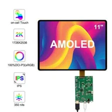 11'' AMOLED 1728x2368 OLED Display Touch Screen With HDMI Panel Controller Board