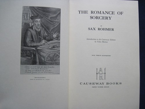 THE ROMANCE OF SORCERY by SAX ROHMER - His Only Non-Fiction Book - Reprint Ed. - Picture 2 of 8