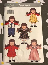 Simplicity, Vogue, Butterick Doll and Doll Clothing Craft Patterns - Most Uncut