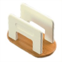 Creative Home Stained Bamboo Napkin Holder, Off-white, New, Free Shipping on sale Creative Home Stained Bamboo Napkin Holder, Off-white, New, Free Shipping on sale