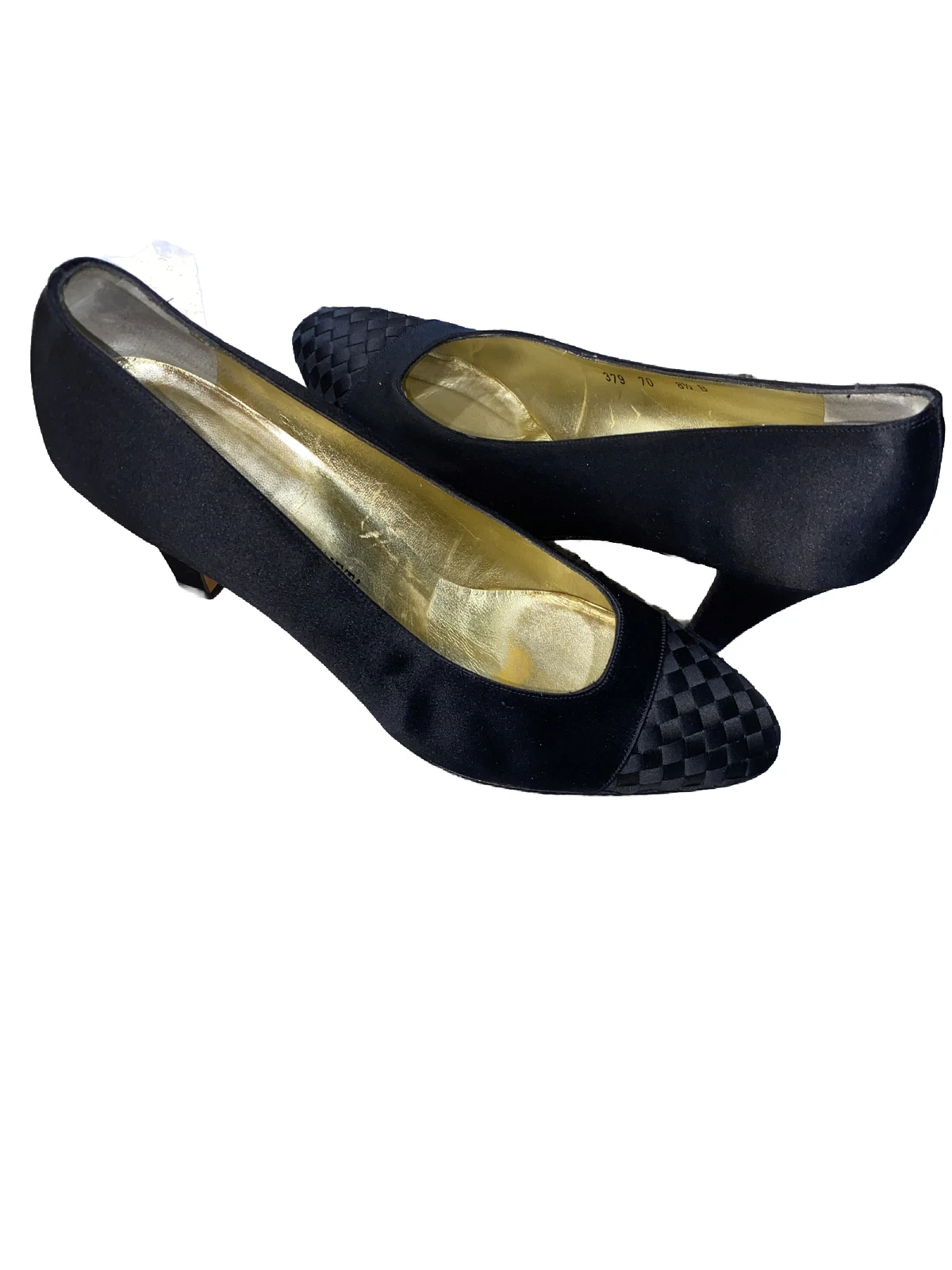 BOTTEGA VENETA Décolleté nere vintage Bottega Venetta taglia 8 5 B tessitura classica