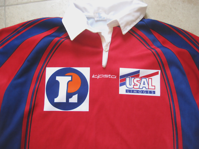 Maillot Rugby Union sportive Limoges USAL Kipsta rouge Vintage jersey - XXL Maillot Rugby Union sportive Limoges USAL Kipsta rouge Vintage jersey - XXL