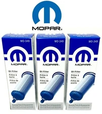 Mopar Chrysler Jeep Dodge RAM 3.2L 3.6L V6 Oil Filter Cartridge MO-349 SET 3