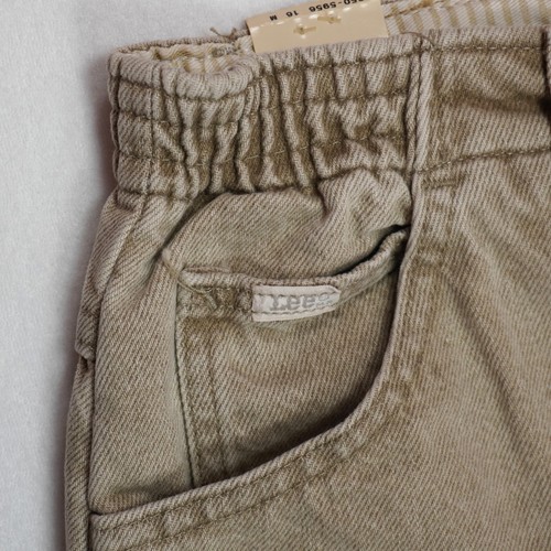 Vtg 90s! LEE - Foxtail Denim, Tan - Women's Size 16M - Elastic at Waist Sides - - Picture 12 of 14