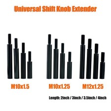 M10X1.5 M10X1.25 M12X1.25 Car Gear Shift Knob Extender Extension Lever 2" 3" 4"#