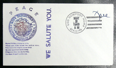 US NAVY SHIP COVER: USS NEWPORT NEWS - (CA-148) - OBLITERATION DU 2 MAI 1969