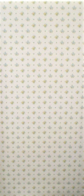 Vintage Light Blue & Yellow Floral on Slightly Off White by Mayfair  30187