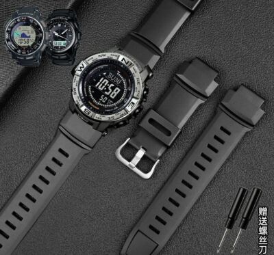 18mm Watchband Strap For Casio PRW2500/3500 PRG-500 510 550 260 280 250 Silicone
