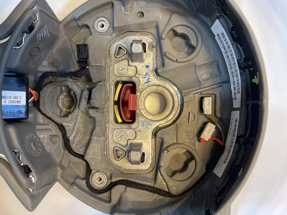 Volante Jaguar XJ C2D36141AMT Nuevo Antiguo Stock Caja Abierta Cuero Gris con Madera Foto 4 de 4