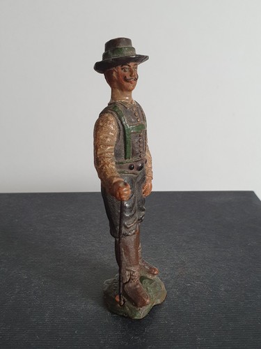 Emil Pfeiffer Elastolin Lineol Wanderer Bauer Austria Wien Masse 11 cm 1920 - Bild 3 von 6