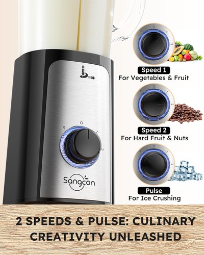 Multifunctional 5 in 1 Electric Blender & Food Processor - Ideal for Smoothies - Picture 9 of 11