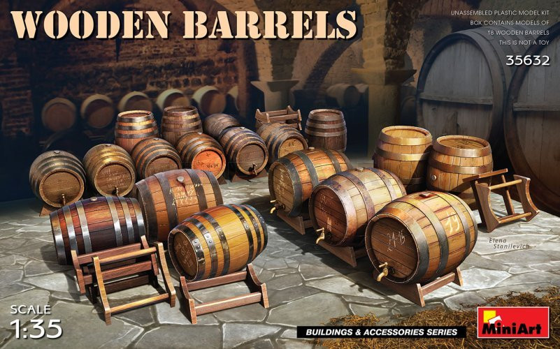 MINI ART 35632 1/35 Wooden Barrels
