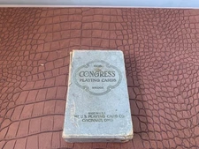Antique Playing Cards Congress 606, Circa 1920, Art Deco, Bridge Size