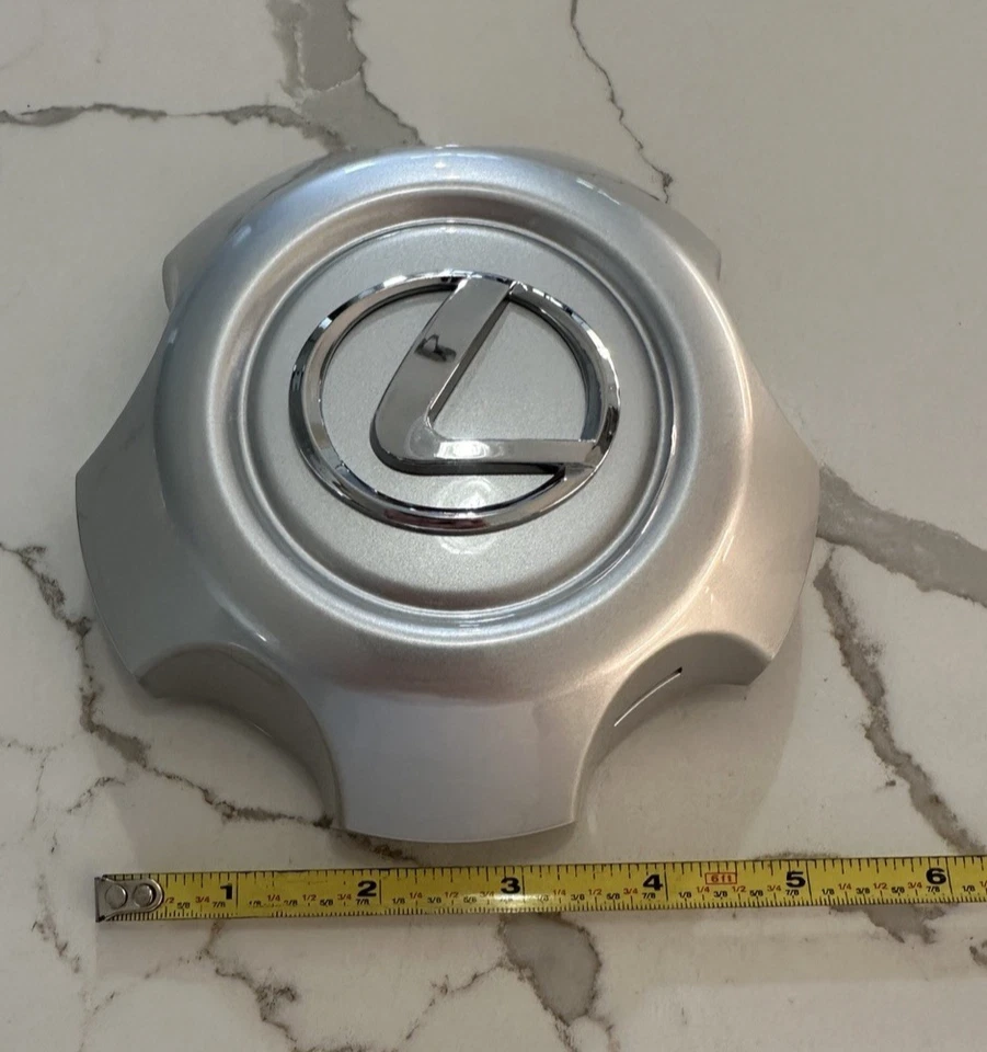2003-2005 Lexus LX470 Tapacubos Tapacubos Rueda Tapa Plateada Cromada Usada Foto 3 de 4