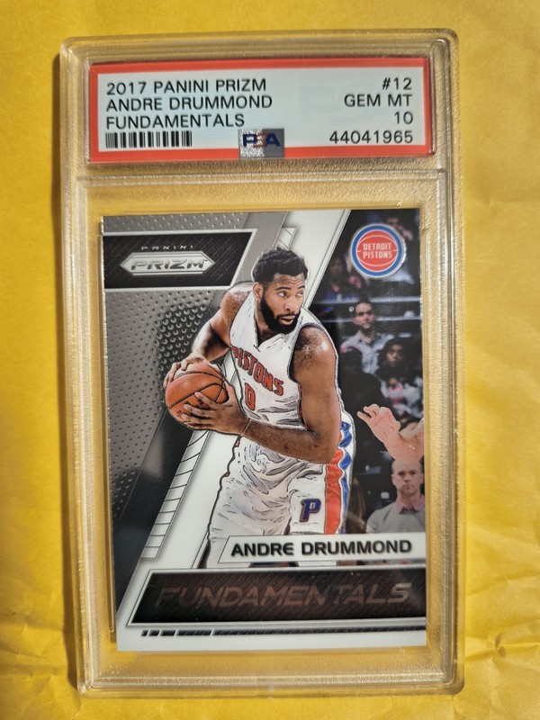 2017 Panini Prizm Fundamentals Andre Drummond #12 PSA 10