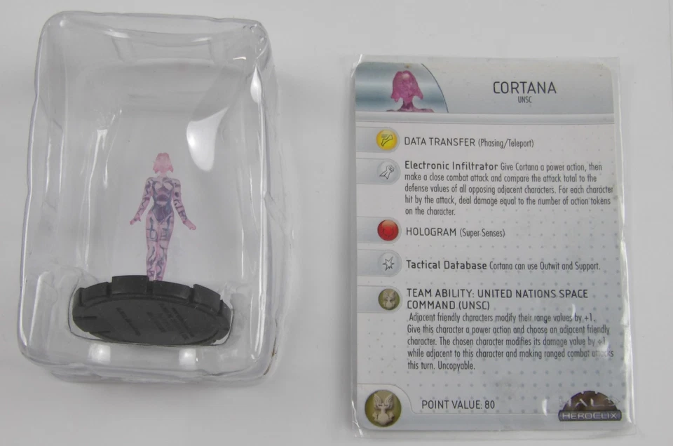 HeroClix Halo Cortana UNSC #028 con tarjeta - WizKids 2011 Foto 4 de 4