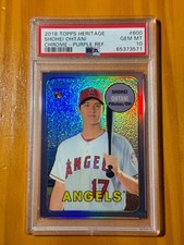 Shohei Ohtani 2018 Topps Heritage Chrome Purple Refractor RC #THC-600 PSA 10 🔥