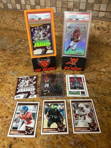 Jayden Daniels 2025 Score Football Emerged GOLD ZONE  #12/50 Psa 10 Plus More