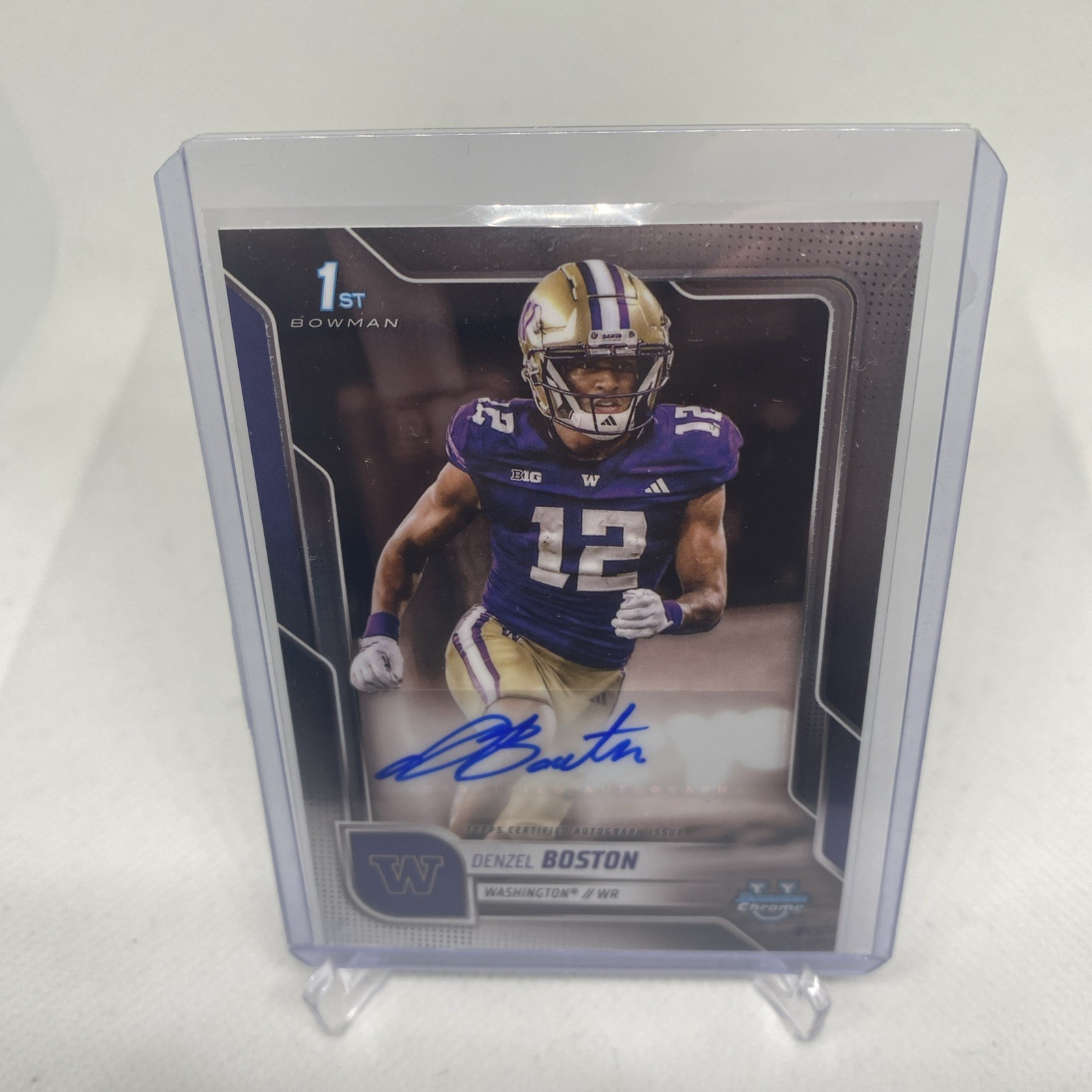 2025 Bowman Chrome University #BCA-DB Denzel Boston First Auto Washington