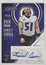 2016 Panini Absolute Rook Ink Silver 205/399 Kamalei Correa #28 Auto 9mc