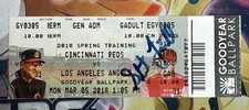 Shohei Ohtani 4th USA Pro Game Ticket Stub 3/5/2018 Stuart Fairchild Auto JSA