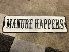 Large Metal Humor Wall Sign Indoor Country Style 24x6"