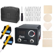 Afantti Pyrography Machine Professional Wood Burning Pen Tool Kit Dual