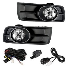 1 Pair Fog Lights Assembly Replacement for 2010-2014 Chevy Cruze Clear Lens