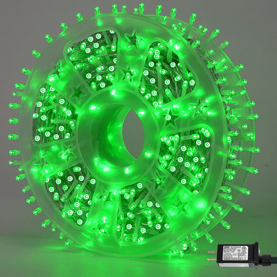 Luces de Navidad LED Verdes para Exterior de 165 Pies y 500 LED de 8 Modos