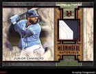 2025 Museum Collection Meaningful Material Ruby Junior Caminero PATCH 03/15 RAYS