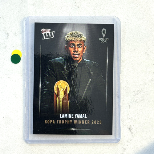 2025 Topps Now Lamine Yamal Kopa Trophy Winner 2025 Ballon d'Or Barcelona