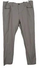Vineyard Vines On The Go Pants Mens 35x32 Beige Performance Tech Stretch Chino
