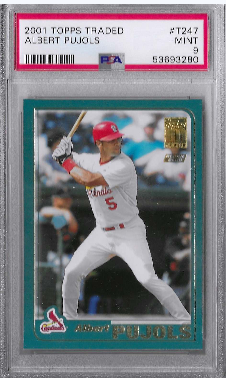 2001 Topps Traded & Rookies Albert Pujols #T247 PSA 9